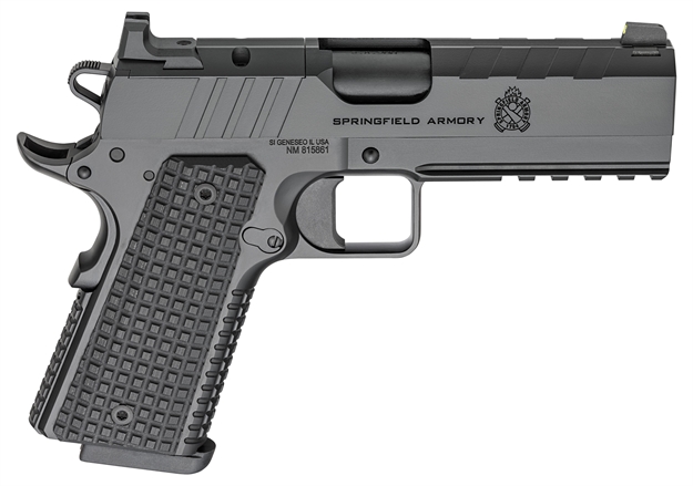 Picture of  Springfield Armory Px9227laos 1911 Emissary 9Mm 9+1 4.25" Stainless Steel Barrel Optic Ready Black Carbon Steel Slide VZ Grips Thin-Line G10 Grip 706397964573