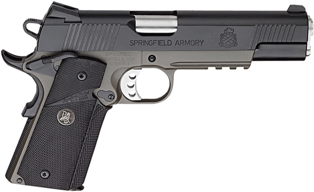 Picture of Springfield Armory 1911 Operator Semi Auto Pistol 45 Acp, 5 In, Rubber Grp, 7+1 Rnd, OD Frame, Match Grade Speed Trgr