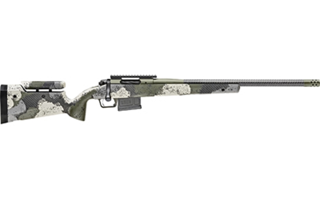 Picture of  Springfield Armory Baw92265cmcfga 2020 Waypoint  6.5 Creedmoor 5+1 22" CF Evergreen Camo Hybrid Profile W/Adj Cheek Comb & M-Lok Stock Mil-Spec Green Cerakote Right Hand