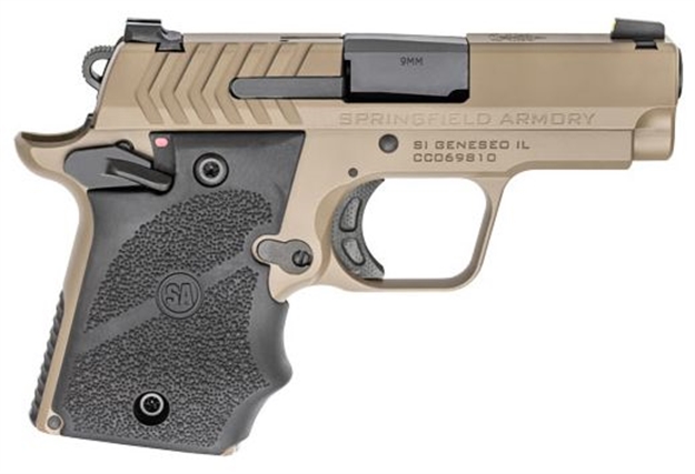 Picture of Springfield Armory 911 9Mm 3" 7-Shot Blk/Fde Hogu Rubber Wrap Around