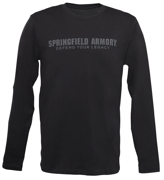 Picture of Springfield Armory Gep16642x Defend Your Legacy Mens T-Shirt Black 2Xl Long Sleeve