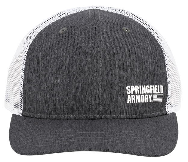 Picture of  Springfield Armory Gep2382 Flag Trucker Hat Black/Gray Adjustable Snapback Osfa Structured