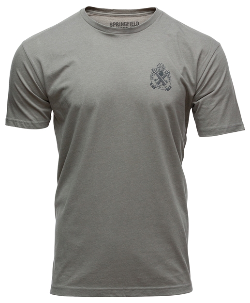 Picture of Springfield Armory Gep71222x Out West Mens T-Shirt Stone Gray 2Xl Short Sleeve