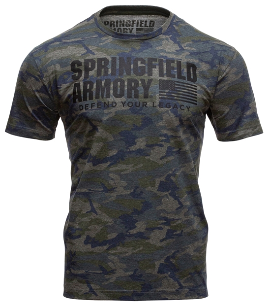 Picture of  Springfield Armory Gep71282x Vintage Camo Men's Camo Cotton Short Sleeve 2Xl