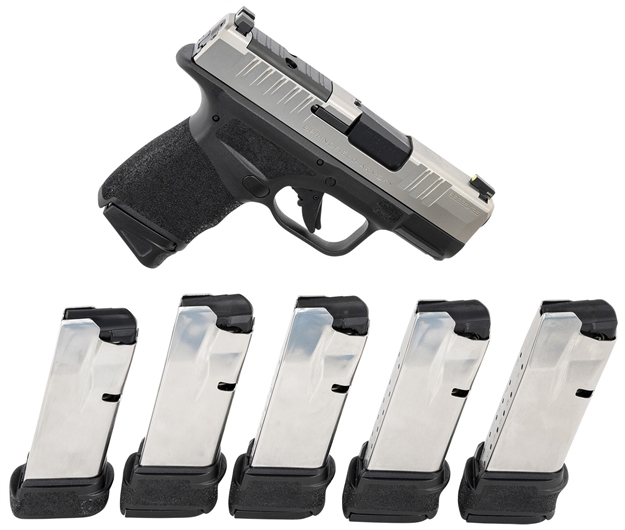 Picture of  Springfield Armory Hc9319sospgu22 Hellcat Micro-Compact Osp Gear UP Package, 9Mm Luger 3" 13+1/11+1, Black Frame, Optic Cut Stainless Slide, Includes 6 Mags