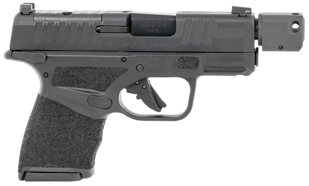 Picture of  Springfield Armory Hc9389btospmslc Hellcat Micro-Compact Osp 9Mm Luger 3.80" Threaded/Compensated 10+1, Black, Polymer Frame, Serrated/Optic Cut Slide, Manual Safety 706397962425