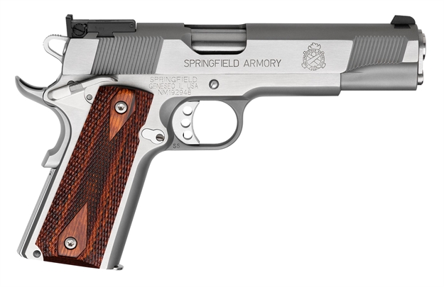 Picture of Springfield Armory Pi9132lpca 1911 Target *Ca Compliant* Single/Double 45 Automatic Colt Pistol (Acp) Grip Stainless Steel