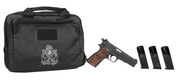 Picture of  Springfield Armory Hp9201pkg Sa-35  9Mm Luger 15+1 4.70" Stainless Steel Barrel, Matte Blued Serrated Carbon Steel Slide & Frame W/Beavertail, Checkered Walnut Grip 706397979713