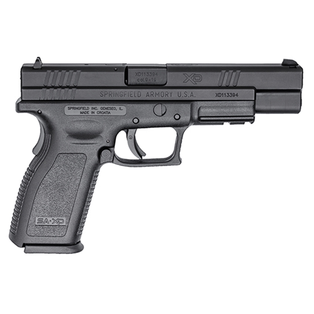 Picture of  Springfield Armory Xd9401 XD Tactical *Ca Compliant 9Mm Luger 10+1, 5" Black Melonite Steel Barrel, Black Melonite Long/Serrated Steel Slide, Black Polymer Frame W/Picatinny Rail 706397164010
