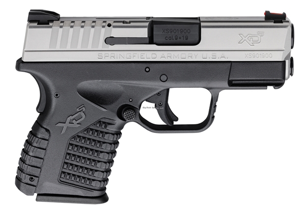 Picture of Springfield Armory Xd-S Single Stack Semi Auto Pistol, 9Mm, 3.3" Bbl, Stainless, 1Ea Mid Mag 8+1