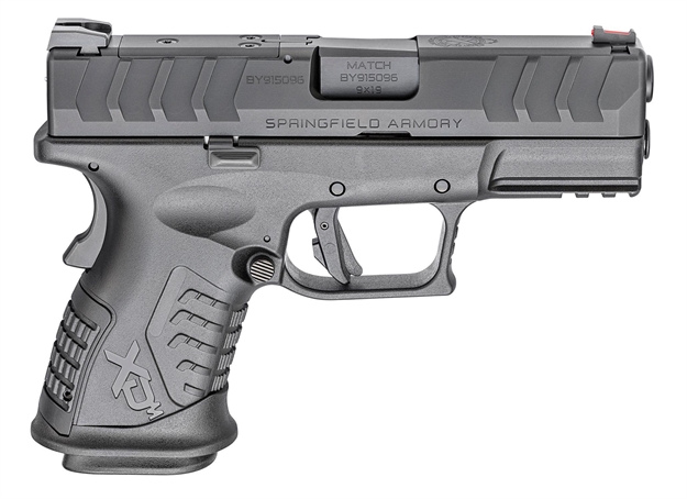 Picture of Springfield Armory Xdm Elite, 9Mm, 3.8"Bbl, Black, Optic Ready, Fiber Front Sight, 2Ea 14 -Rnd Mags XDME9389CBHCOSP 706397943424