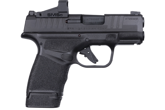 Picture of  Springfield Armory Hc9319bospsmsc Hellcat Micro-Compact Osp 9Mm Luger 3" 11+1, 13+1 Black Black Melonite Steel Slide Adaptive Textured Black Polymer Grip Includes Shield Smsc