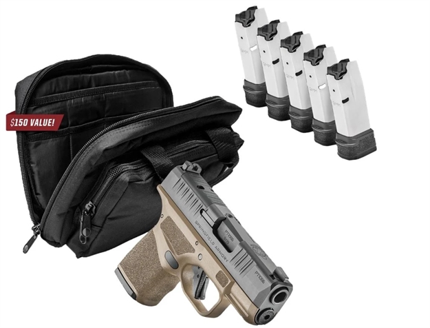 Picture of SPRINGFIELD HELLCAT PRO 9MM OSP 3.7" 15RD BUNDLE, FDE/BLK BE145764 706397968243