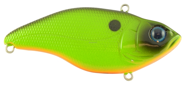 Picture of Spro / Gamakatsu Aruku Shad 75 Lipless Rattle Crankbait, 3", 5/8 Oz, Western Chartreuse With Black Back, Sinking