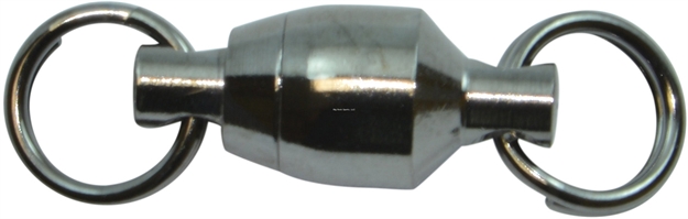 Picture of Spro / Gamakatsu Ball Bearing Swivel 2-Split Ring 8Lb Black 5Pk Sbsb2s-02-5