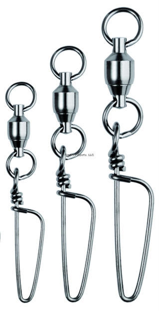 Picture of Spro / Gamakatsu BB Swivel Coastlock Blk 2Wr 2P 8