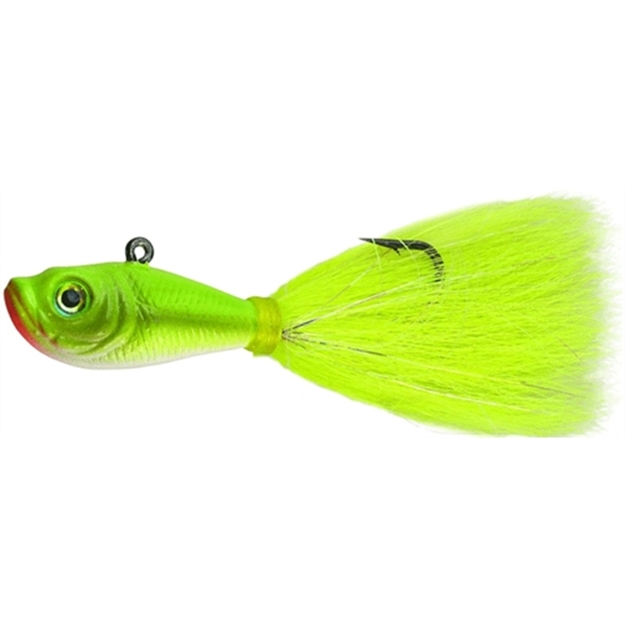 Picture of Spro / Gamakatsu Prime Bucktail Jig, 1/2 Oz, 4/0 Hook, Crazy Chartreuse SBTJCC-1/2 651583109996