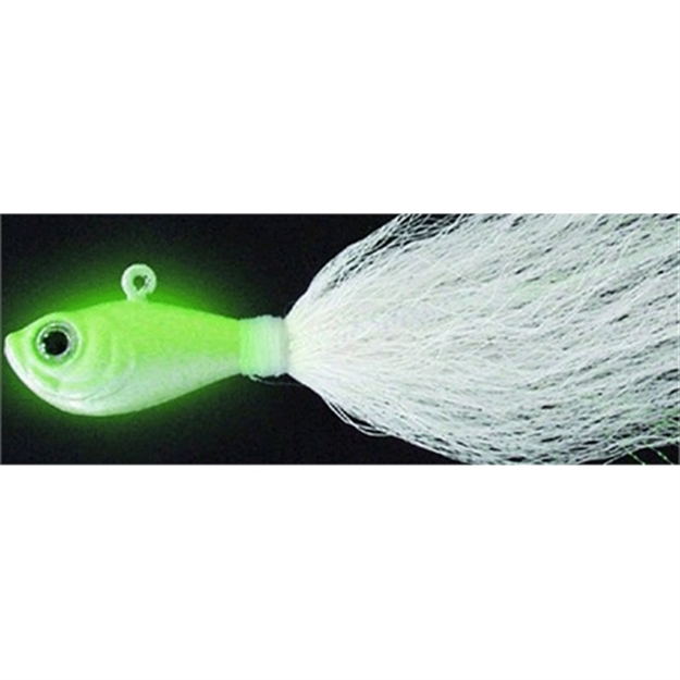 Picture of Spro / Gamakatsu Prime Bucktail Jig, 1 Oz, 6/0 Hook, Glow SBTJGL-1