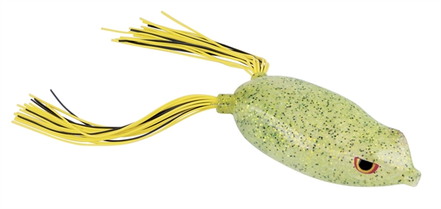 Picture of Spro / Gamakatsu Dean Rojas Bronzeye Frog 65, 2-1/2", 5/8Oz, Yellow Sparkle SBEF65YLSP