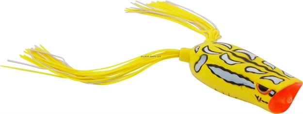 Picture of Spro / Gamakatsu Dean Rojas Bronzeye Popper Frog, 2 1/2", 1/2 Oz, Rainforest Yellow, Floating