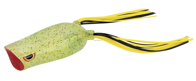 Picture of Spro / Gamakatsu Dean Rojas Bronzeye Popper Frog 60, 2 1/2", 1/2 Oz, Yellow Sparkle, Floating