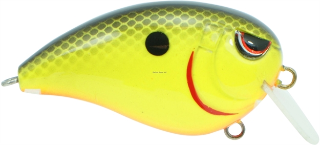 Picture of Spro / Gamakatsu John Crews Fat John 60 Crankbait, 2 3/8", 5/8 Oz, Chartreuse Black Back, Floating