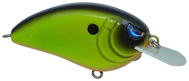 Picture of Spro / Gamakatsu John Crews Little John 50 Crankbait, 2", 1/2 Oz, Western Chartreuse With Black Back, Floating