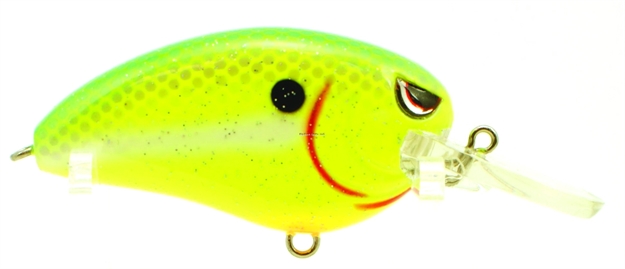 Picture of Spro / Gamakatsu John Crews Little John MD 50 Crankbait, 2", 1/2 Oz, Chartreuse Nasty, Floating