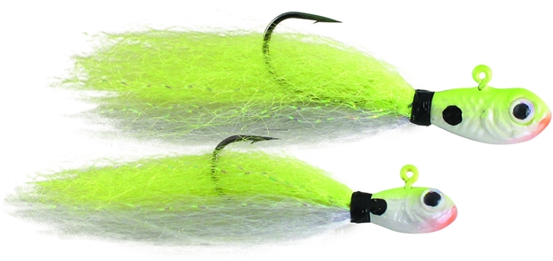 Picture of Spro / Gamakatsu Phat Flies Jig, 1/8 Oz, 2/Pack, Chartreuse Ghost 2Pk