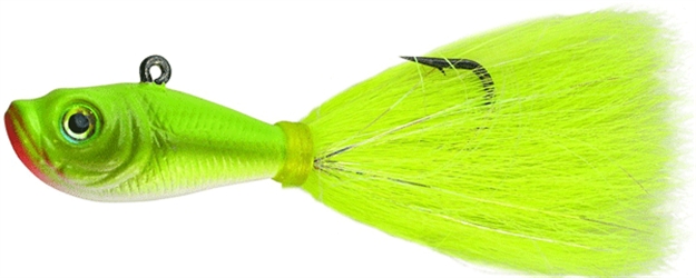 Picture of Spro / Gamakatsu Prime Bucktail Jig, 1/4 Oz, 2/0 Hook, Crazy Chartreuse SBTJCC-1/4 651583110008