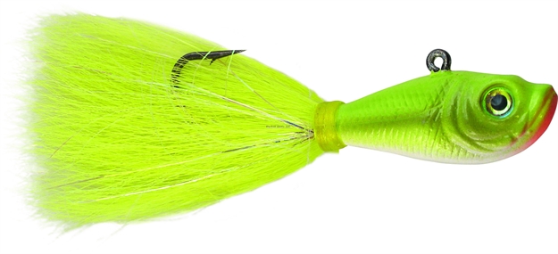 Picture of Spro / Gamakatsu Prime Bucktail Jig, 6 Oz, 8/0 Hook, Crazy Chartreuse