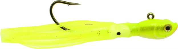 Picture of Spro / Gamakatsu Squidtail Jig, 3 Oz, Crazy Chartreuse