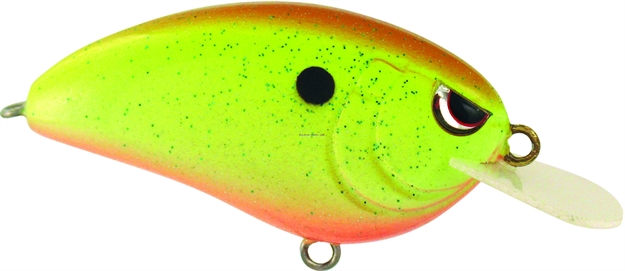 Picture of Spro / Gamakatsu John Crews Little John 50 Crankbait, 2", 1/2 Oz, Root Beer Chartreuse, Floating SLJ50RBC