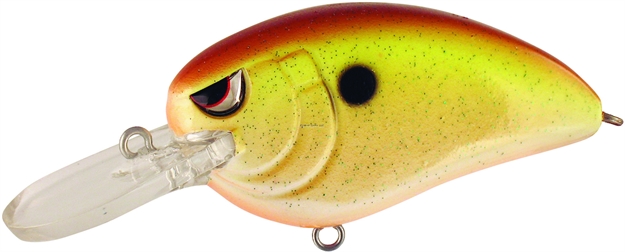 Picture of Spro / Gamakatsu John Crews Little John MD 50 Crankbait, 2", 1/2 Oz, Root Beer Chartreuse, Floating SLJM50RBC
