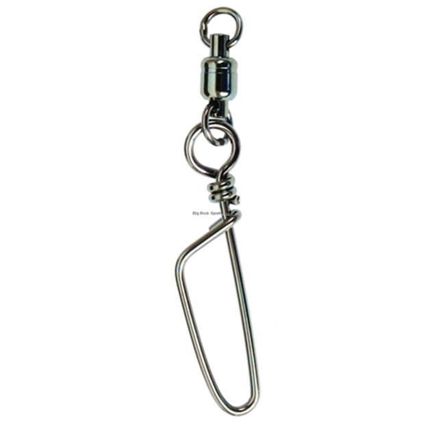 Picture of Spro / Gamakatsu Power Ball Bearing Swivel W/2-Welded Rngs & Coastlock Snap Black 3Pk 190Lb