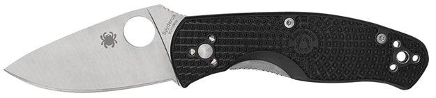Picture of  Spyderco C136pbk Persistence Lightweight 2.75" Folding Plain Satin 8Cr13mov SS Blade, Black Bi-Directional Texturing Frn Handle 716104016181