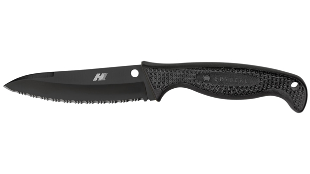 Picture of Spyderco Aqua Salt 4.69 IN Black Serrated Black Frn Handle