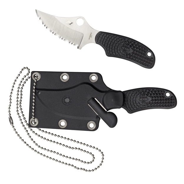 Picture of Spyderco Ark 2.6 IN Serrated Black Frn Handle