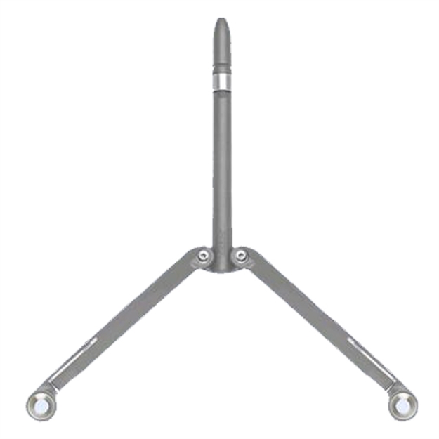 Picture of Spyderco Baliyo Butterfly Flipper Pen Gray Body Blue Ink