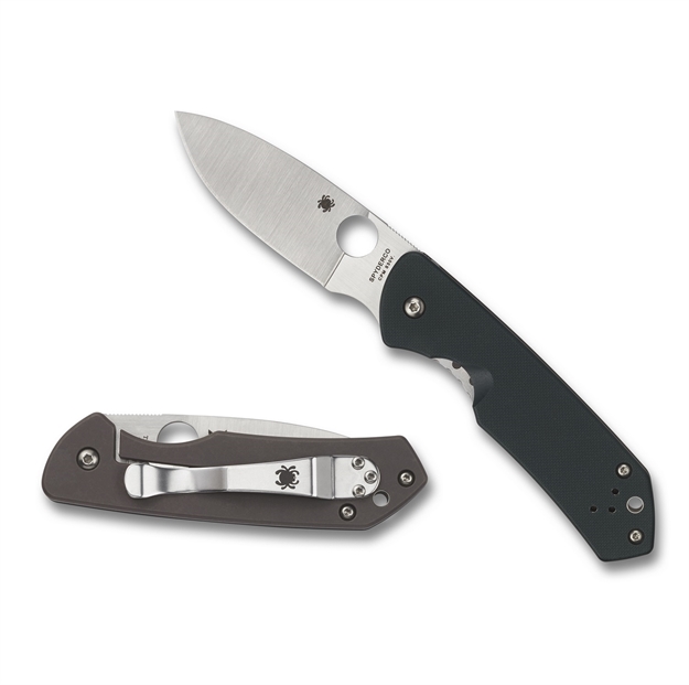 Picture of Spyderco Brouwer Folder 2.77 IN Plain Black G-10-Titanium