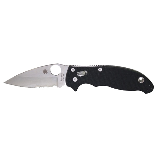 Picture of Spyderco C101gps2 C101 Manix2 Folder 3.4" Cpm-S30v Flat Ground Combo G10 Blk