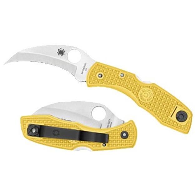 Picture of Spyderco C106pyl Tasman Folder Salt Yellow Plain