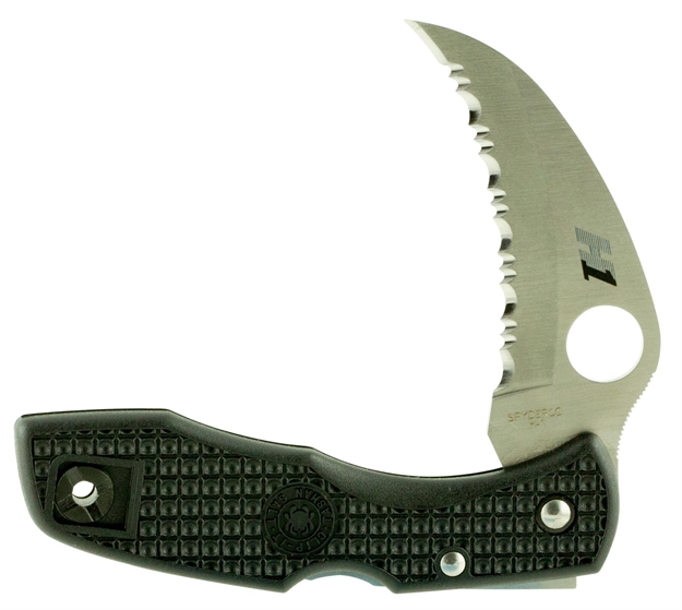 Picture of Spyderco C106sbk Tasman Knife 2.94" H1 Hawkbill Fiberglass Reinforced Nylon Blac