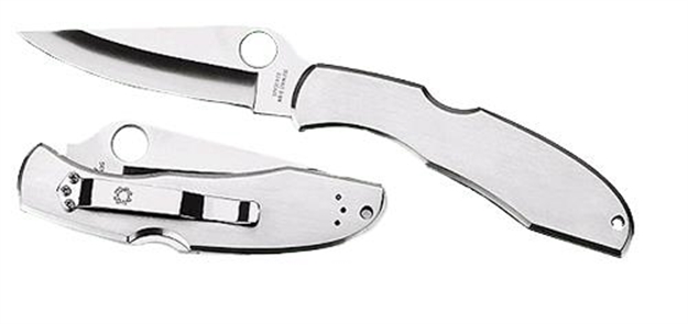 Picture of  Spyderco C10p Endura II  3.88" Folding Drop Point Plain Vg-10 Stainless Steel Blade/Stainless Handle