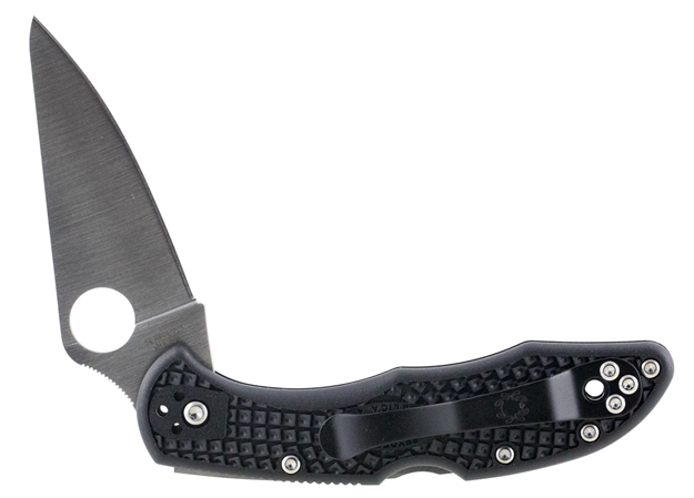 Picture of  Spyderco C11fpbk Delica Folder 2.875" Vg-10 Flat Ground Plain Edge Fiberglass Reinforced Nylon Black 716104003136