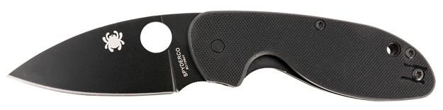 Picture of  Spyderco C216gpbbk Efficient  2.98" Folding Plain Black Dlc 8Cr13mov SS Blade/Black Textured G10 Handle