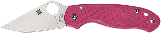 Picture of Spyderco C223pn Para 3 Lightweight Breast Cancer Edc 2.93" Folding Plain Satin Cts Bd1n SS Blade, Pink Textured Frn Handle C223PPN 716104018253