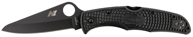 Picture of  Spyderco C91pbbk2 Pacific Salt 2 3.78" Folding Drop Point Plain Black H2 Steel Blade/ Black Textured Frn Handle 716104014262