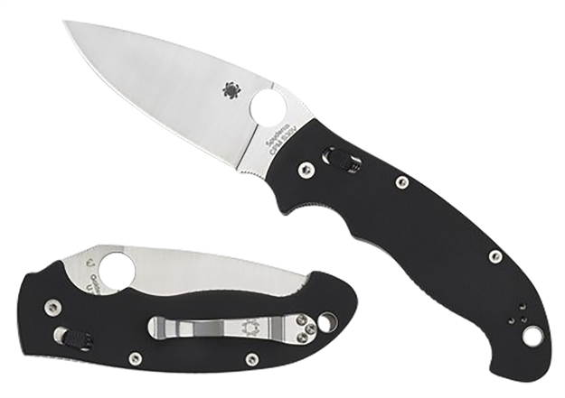 Picture of  Spyderco C95gp2 Manix 2  XL 3.85" Folding Plain Satin Cpm S30v SS Blade/Black Textured G10 Handle Includes Pocket Clip