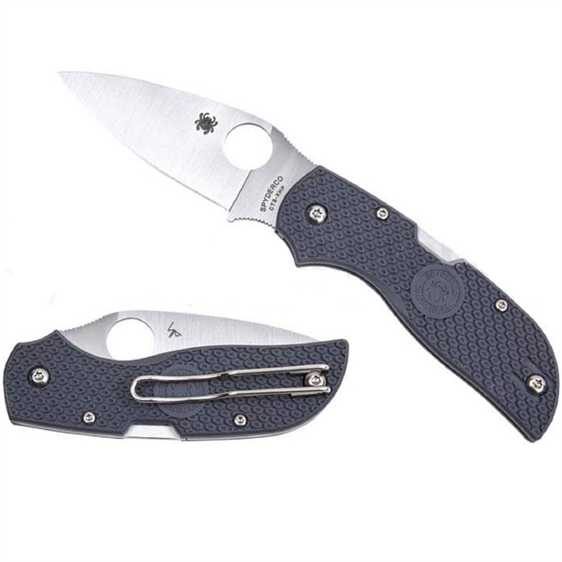 Picture of  Spyderco C152pgy Chaparral Lightweight 2.80" Folding Drop Point Plain Gray Satin Cts Xhp Steel Blade 3.60" Frn Handle 716104012275